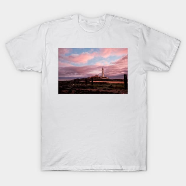 Pink and Blue Pastel Sky T-Shirt by Violaman